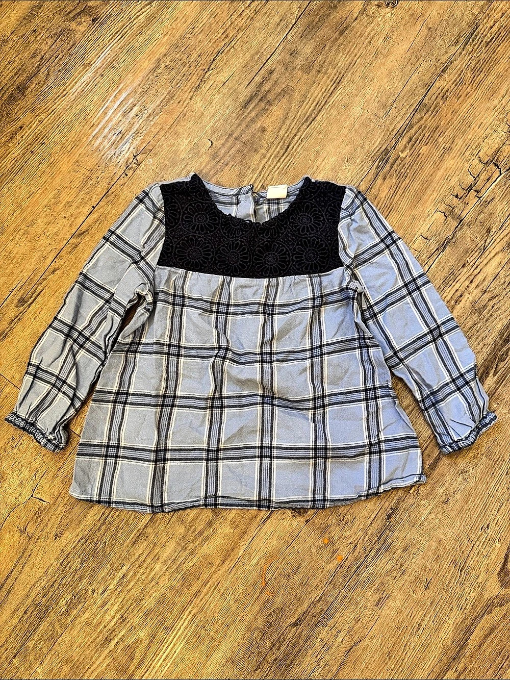 baby GAP Plaid Blouse in Blue & Black Size 4